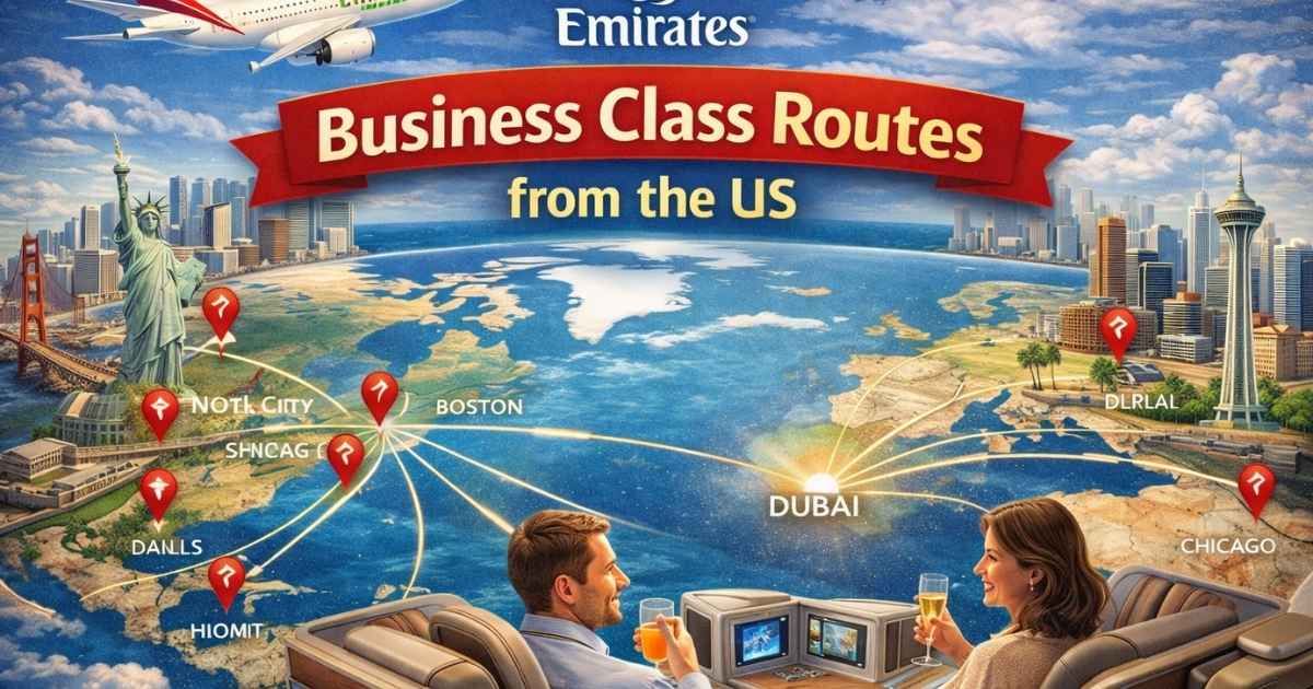 Emirates Business Class Routes from the US